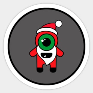 Santa Monstrosity • Merry Scary X-mas Sticker